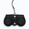 black leather sunflasses case back
