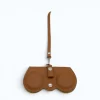 camel leather sunflasses case back