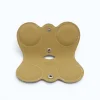 Owl Mint Leather Sunglasses Case interior