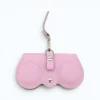 Owl Pink Leather Sunglasses Case back