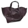 mag burgundy leather woman front interior bag