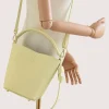 Flow butter yellow leather handbag  crossbody