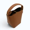 Flow Camel Leather Handbag interior