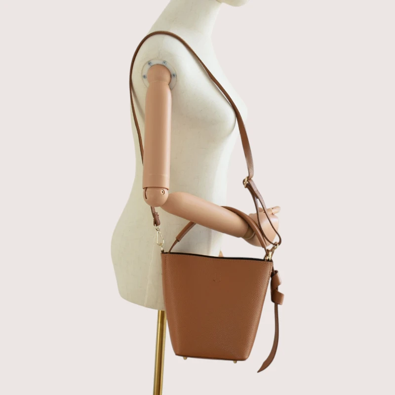 Flow Camel Leather Handbag shoulder