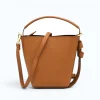 Flow Camel Leather Handbag strap