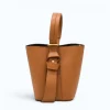 Flow Camel Leather Handbag style2