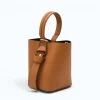 Flow Camel Leather Handbag style2 left side