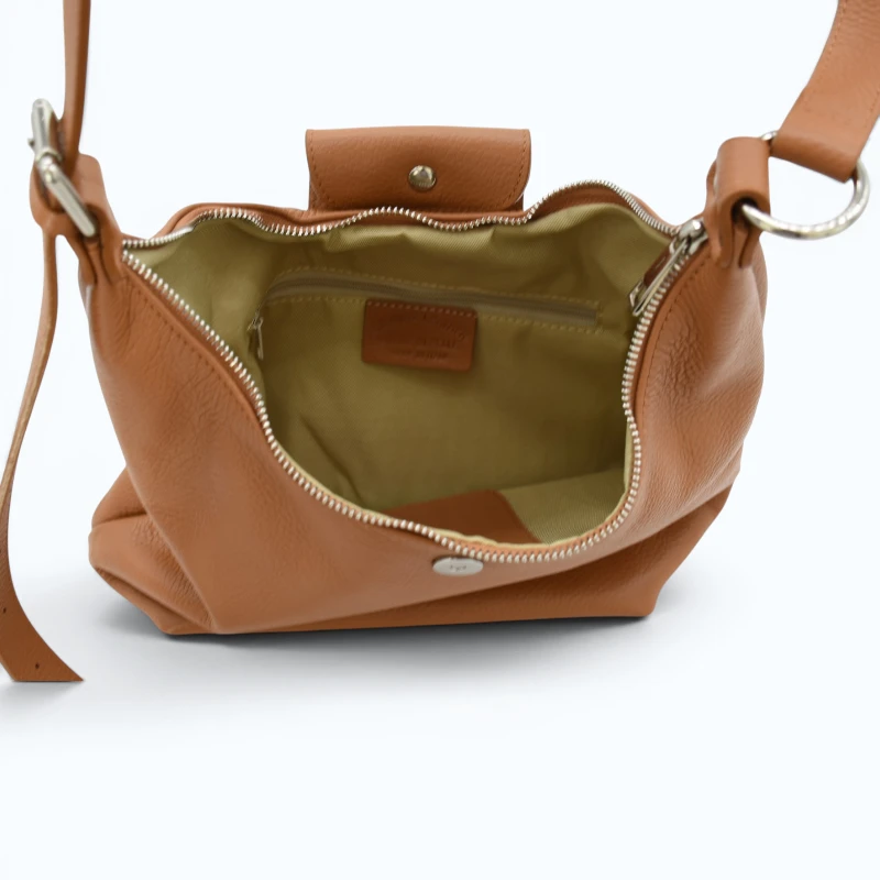 Love Camel Tote Leather Bag interior