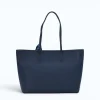blue tote leather bag back blue tote leather bag back