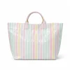 pastel-striped-beach-bag-white pastel striped beach bag