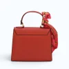 diva pink fuschia leather handbag back