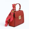 diva pink fuschia leather handbag side