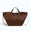 mag-l-brown-leather-handbag-front Mag L Brown Leather Handbag