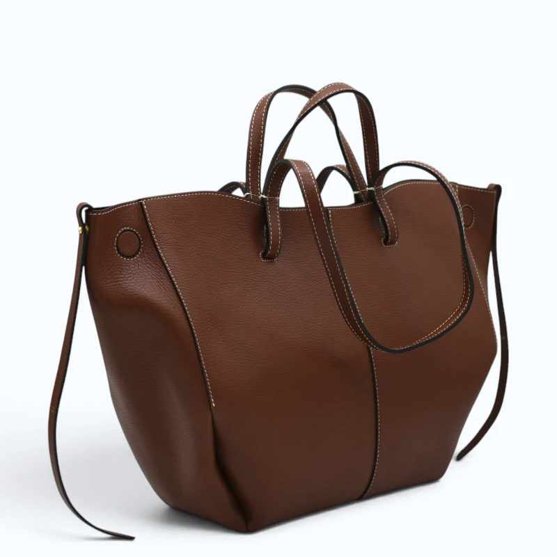 mag-l-brown-leather-handbag-lateral Mag L Brown Leather Handbag lateral