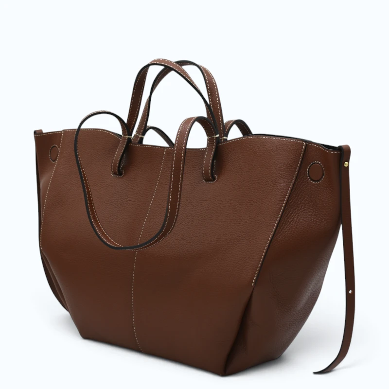 mag-l-brown-leather-handbag-side Mag L Brown Leather Handbag side