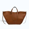 Mag L Camel Leather Handbag