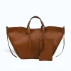 Mag L Camel Leather Handbag