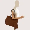 Mag L Camel Leather Handbag model
