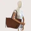 Mag L Camel Leather Handbag models