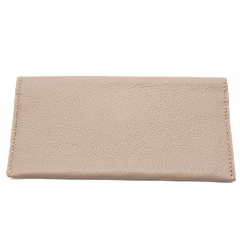 katy beige card holder leather wallet back