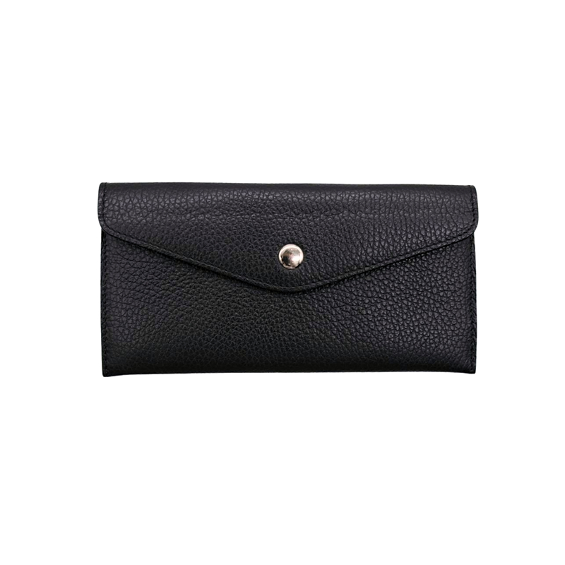 katy black card holder leather wallet