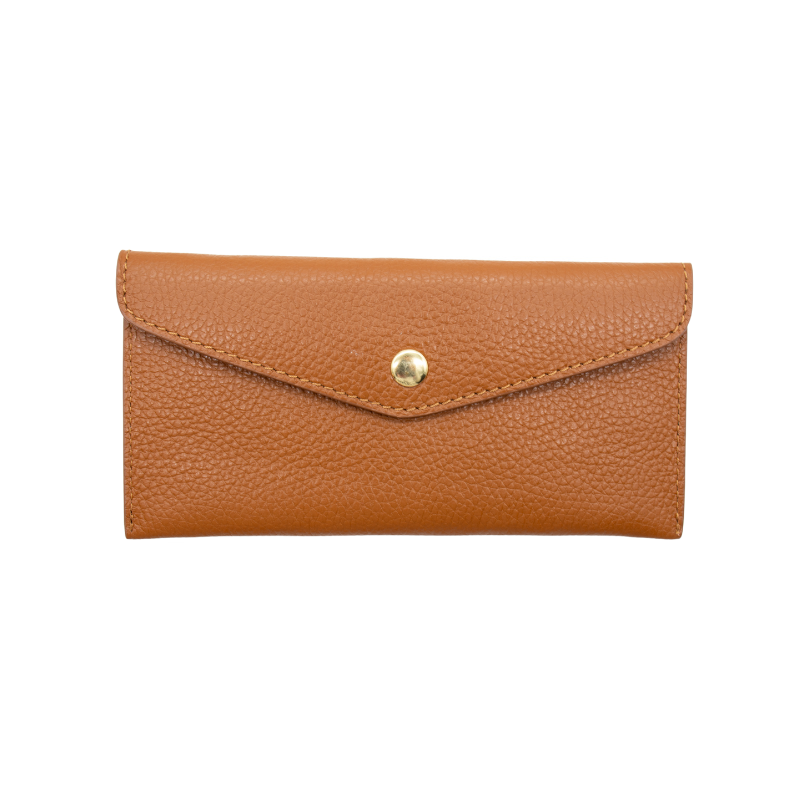 katy camel card holder leather wallet