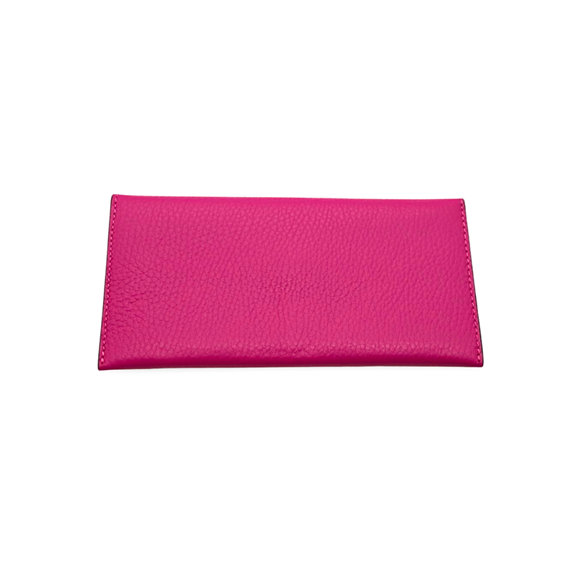 Katy Fuschia Card Holder Leather Wallet interior back