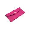 Katy Fuschia Card Holder Leather Wallet side