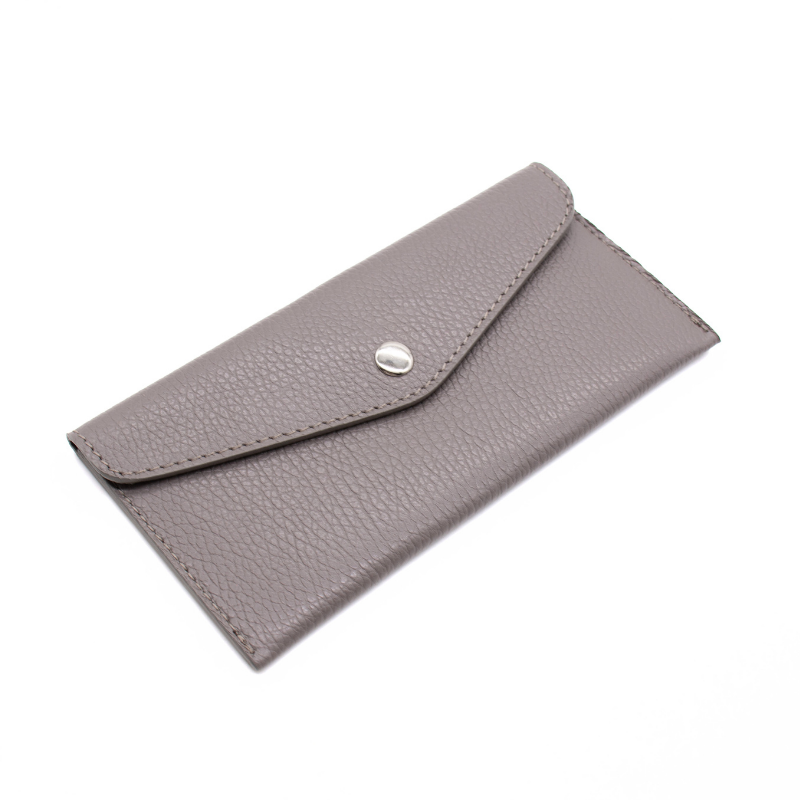 Katy Gray Card Holder Leather Wallet side