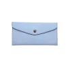 katy light blue card holder leather wallet