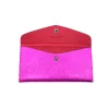 katy metal pink card holder leather wallet interior