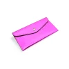 katy metal pink card holder leather wallet side