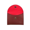 Katy S Bordeaux Leather Card Holder interior detail