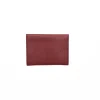 Katy S Bordeaux Leather Card Holder back