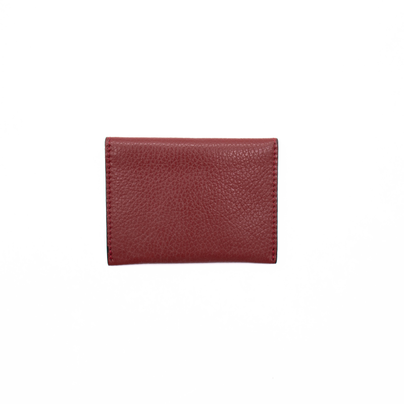 Katy S Bordeaux Leather Card Holder back