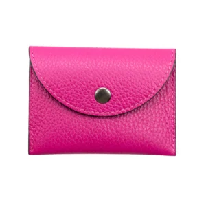 Katy S Pink Leather Card Holder