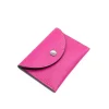 Katy S Pink Leather Card Holder side