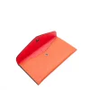 katy terracota card holder leather wallet interior