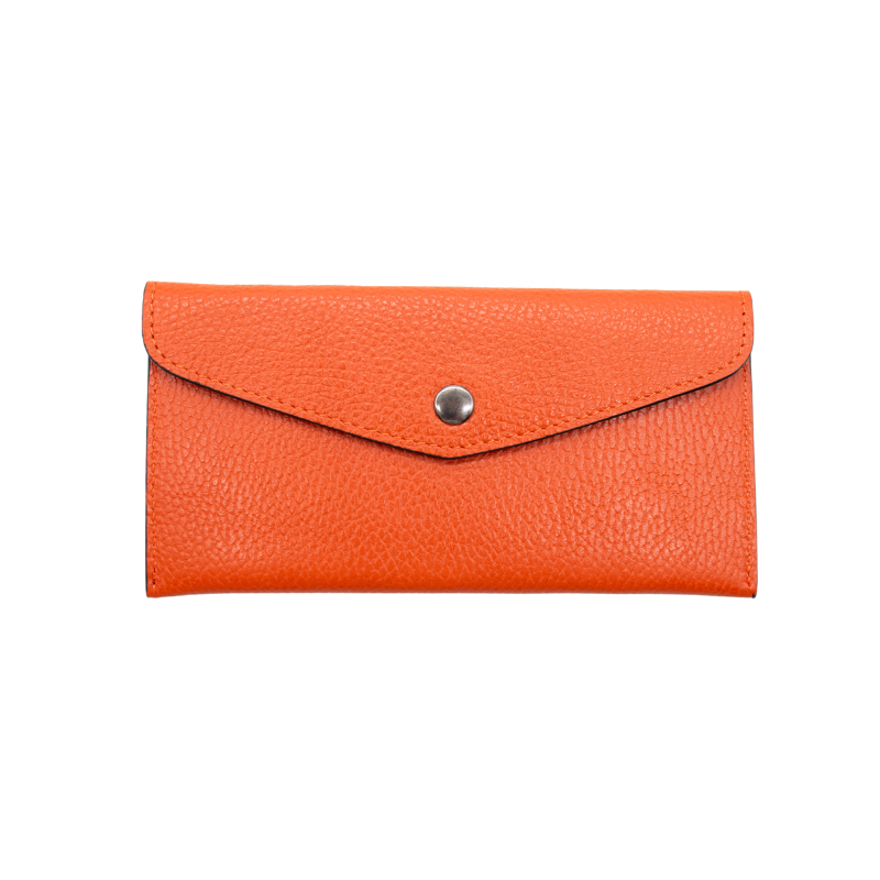 katy terracota card holder leather wallet