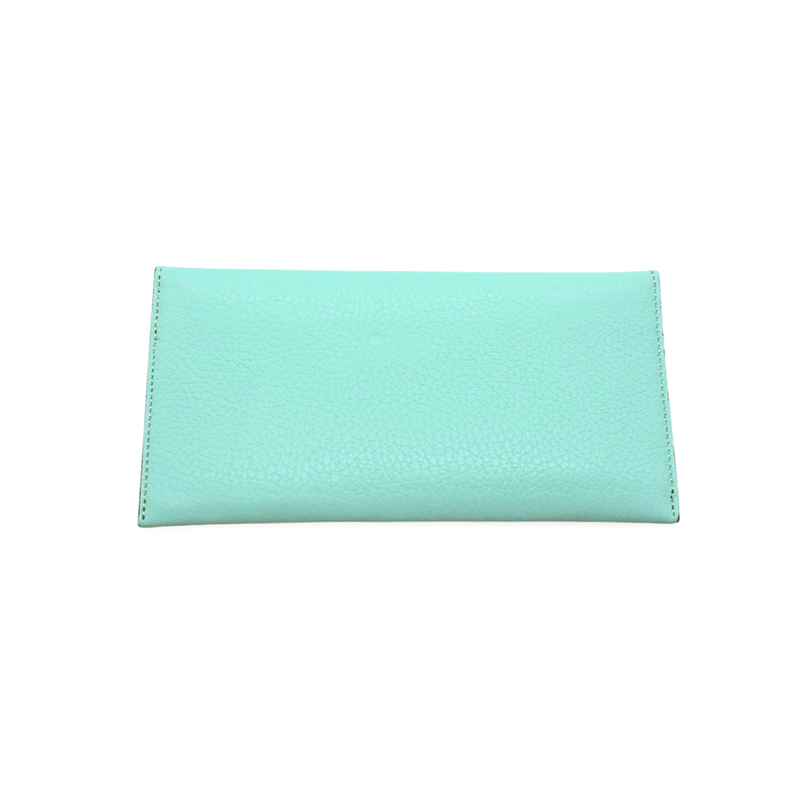 Katy Turquoise Card Holder Leather Wallet back