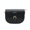 lili black leather crossbody bag personalized