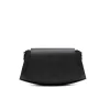 balance black shoulder leather bag front