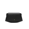 balance black shoulder leather bag gold personalization