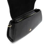 balance black shoulder leather bag interior