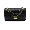 classic m black shoulder leather bag