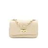 classic s beige shoulder leather bag