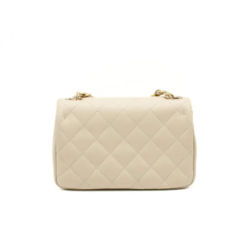 classic s beige shoulder leather bag back