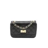 classic s black shoulder leather bag