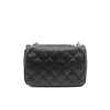 classic s black shoulder leather bag back