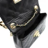 classic s black shoulder leather bag interior